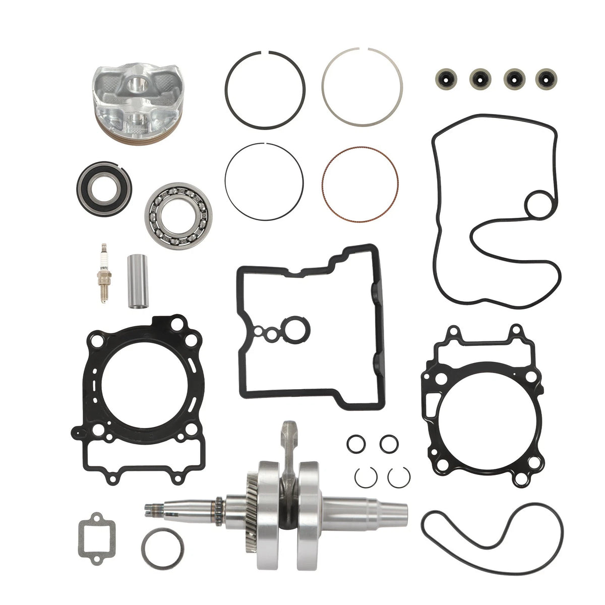 Crankshaft Overhaul Pad Piston Sleeve 4 Bearings for Polaris RZR ACE 570 (2012–2016)
