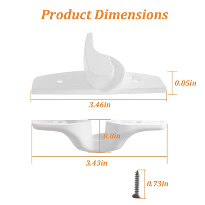 Window Locks & Latches for Andersen Sash Lock and Keeper (White)