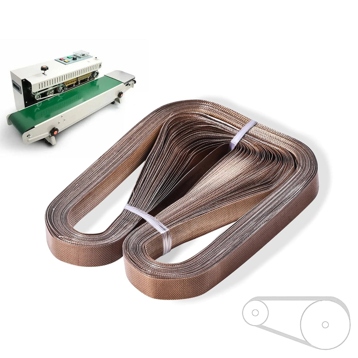 50pcs PTFE Teflon Tape for FR-770 Continuous Band Sealer