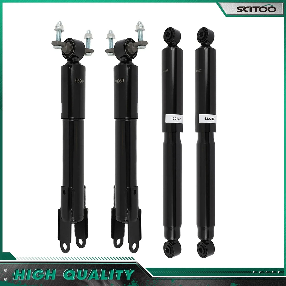 Set of 4 Front Rear Shocks Sway Bars Kit for Silverado Sierra 2500 3500 HD (2011–2019)