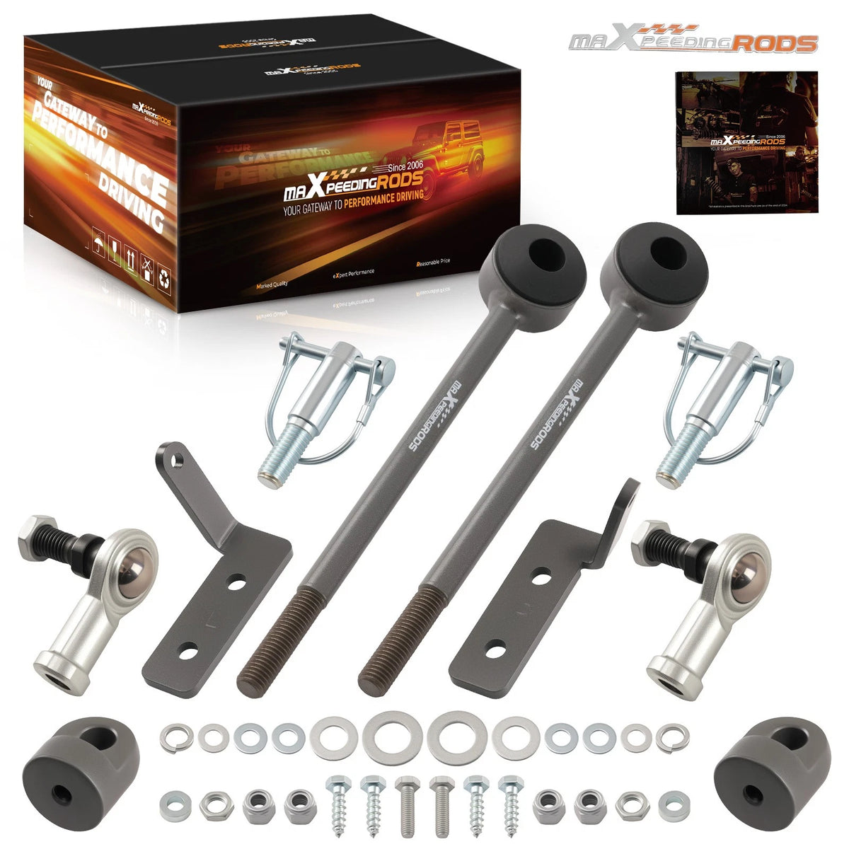 Set of 2 Sway Bar Quick Disconnects for Jeep Cherokee XJ (1984–2001) & ZJ (1993–1998)