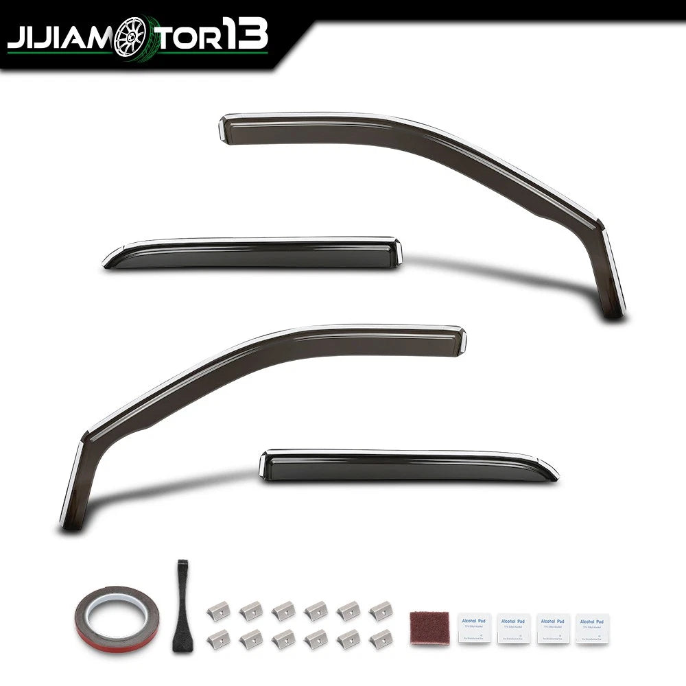 In-Channel Rain Guards Window Visors for Ram 1500 (2009–2018) - jijia071601