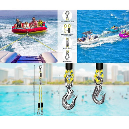 Quick Connector Tow Rope 2.4m for Tubing Boats (46cm)