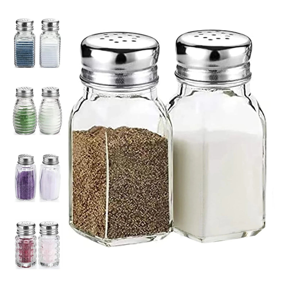 Set of 2 Salt and Pepper Shakers for Kitchen Use (No Specific Years)