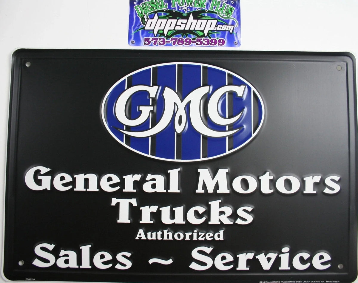 GMC Chevrolet Trucks Sales Sign 12 x 18