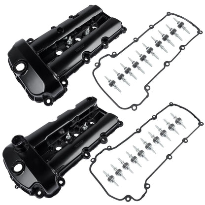 2X Engine Valve Covers with Gaskets for Jaguar S-Type (2002–2008)
