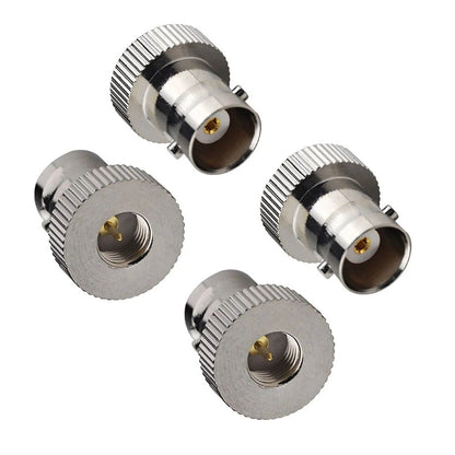 Set of 4 SMA Male to BNC Female RF Coaxial Adapter Connectors