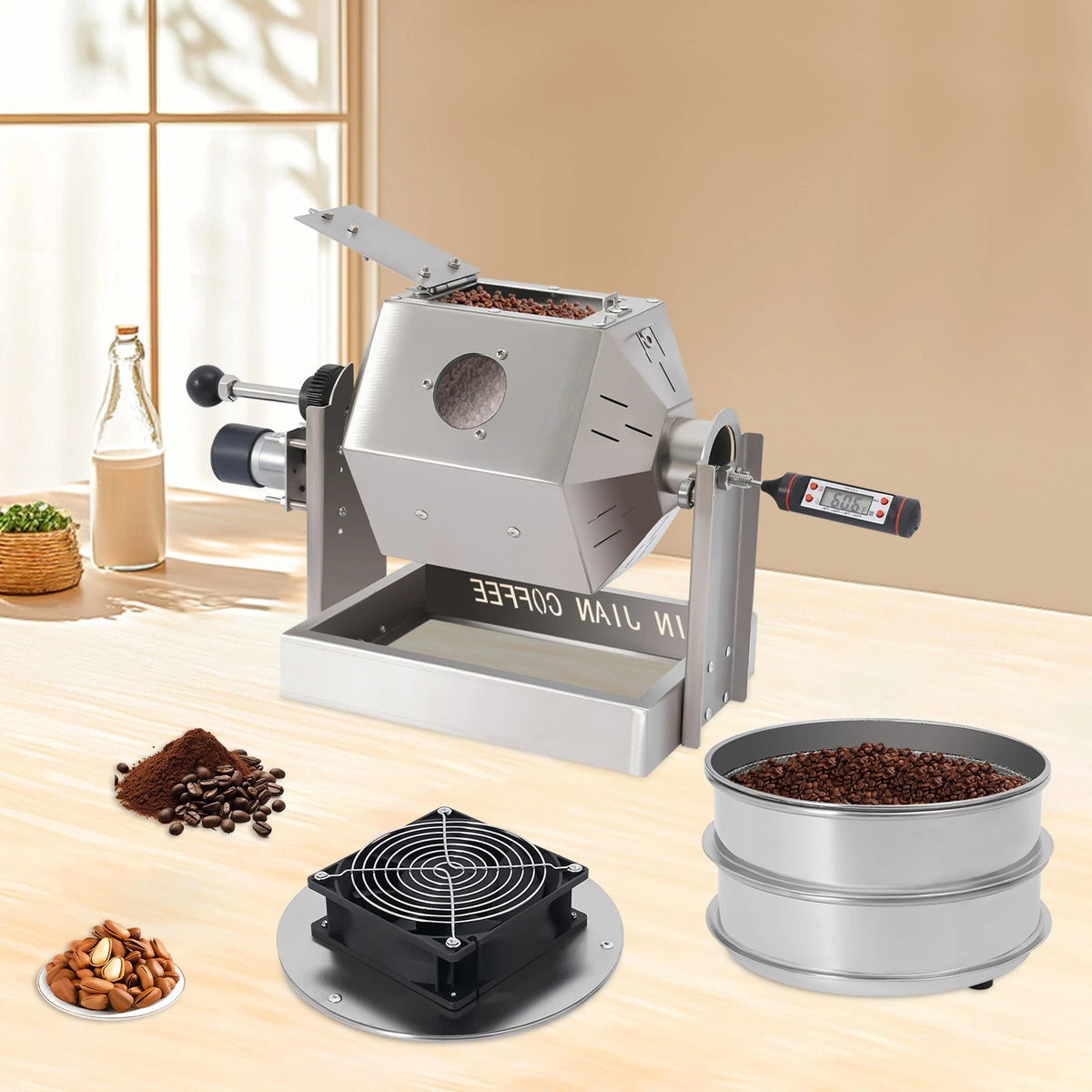 Coffee Bean Roaster Machine for Commercial Use (Drum Type)