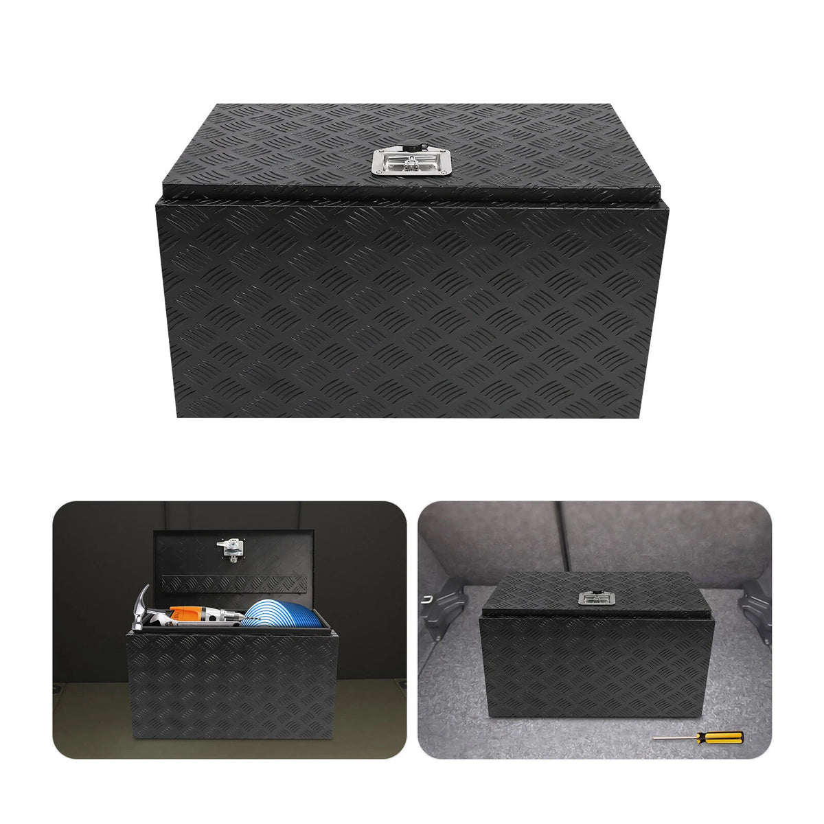 30" Aluminum Tool Box for Truck Bed Underbody Trailer Pickup Storage