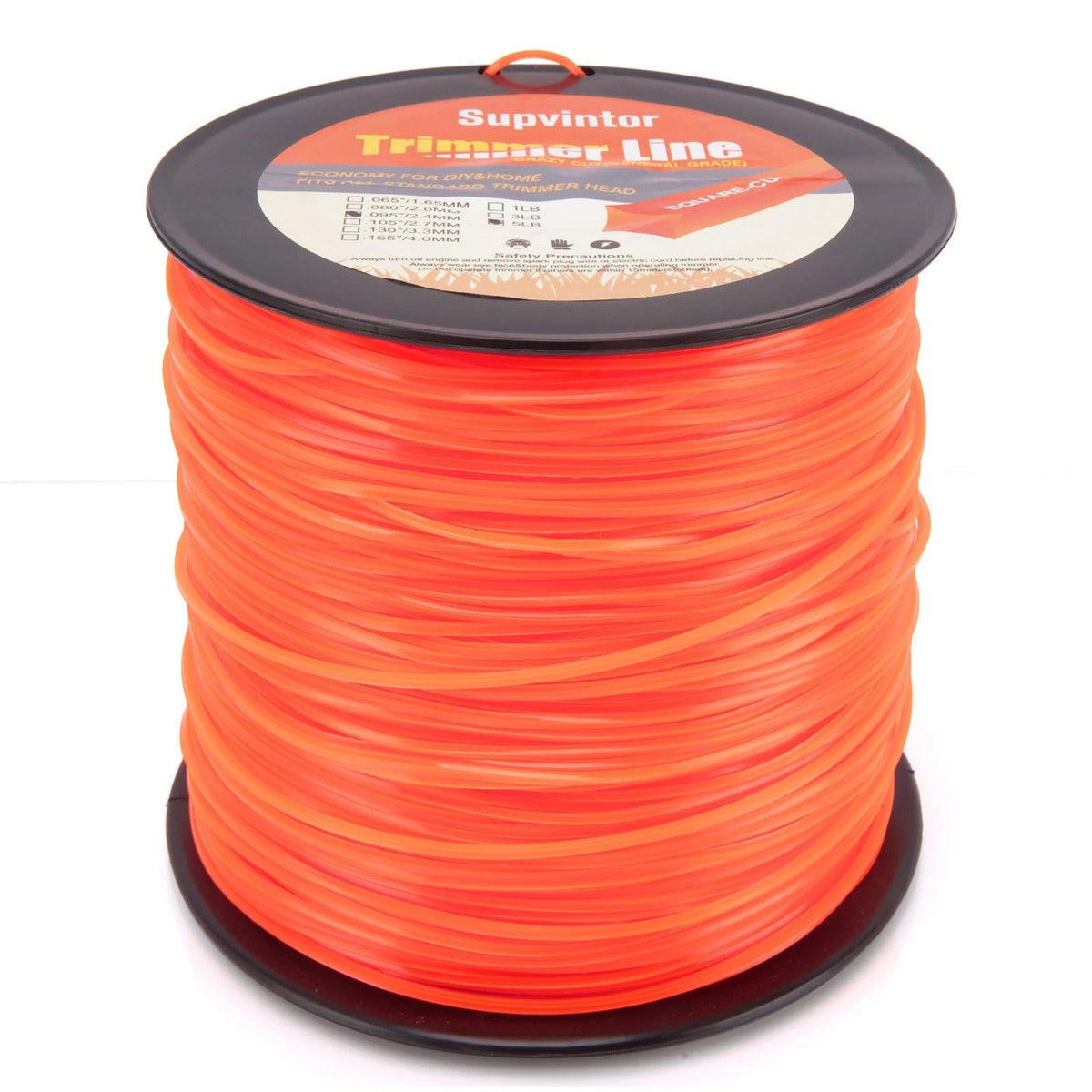 Heavy Duty Nylon Trimmer Line for Weed Eater (820Ft, Orange)
