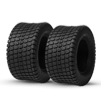 2X 18x8.50-8 Turf Tires for Lawn Mower Tractor (4 Ply Tubeless)