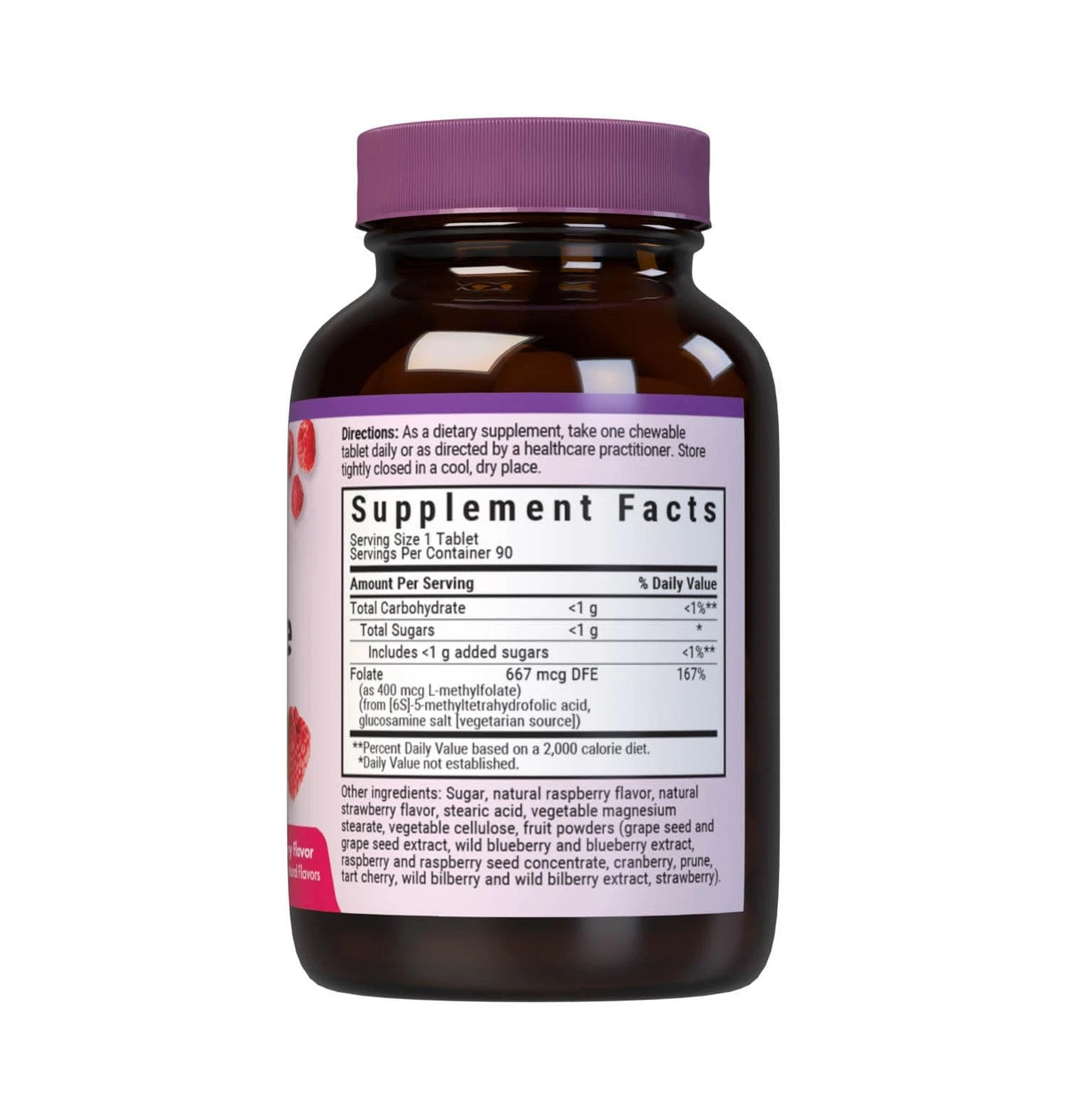 Methylfolate 400 mcg for Cellular Health (90 Count)