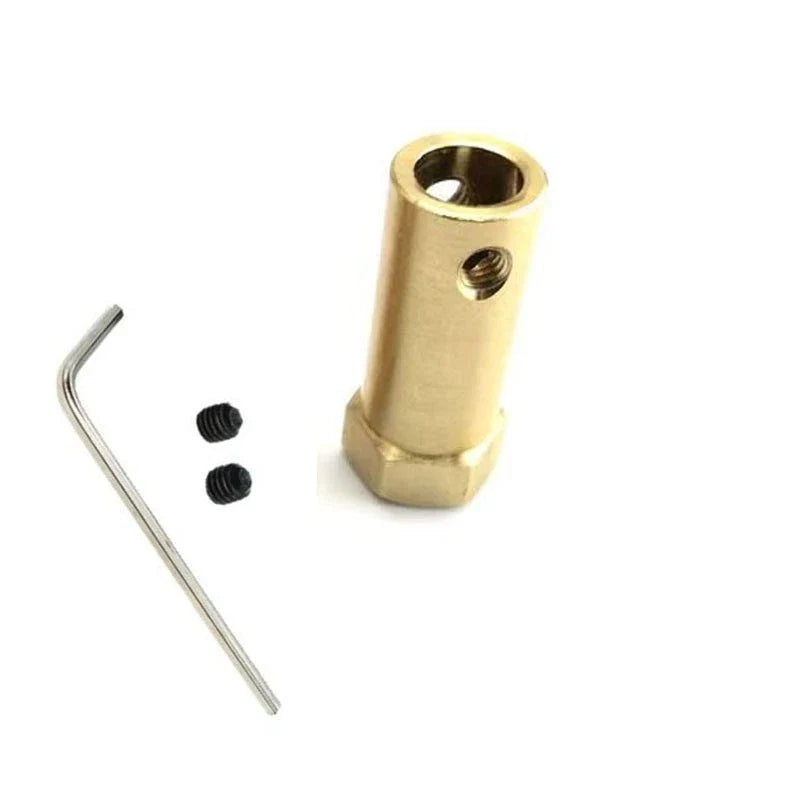 Hexagonal Wheel Coupler for - Anti-corrosion Brass Plating