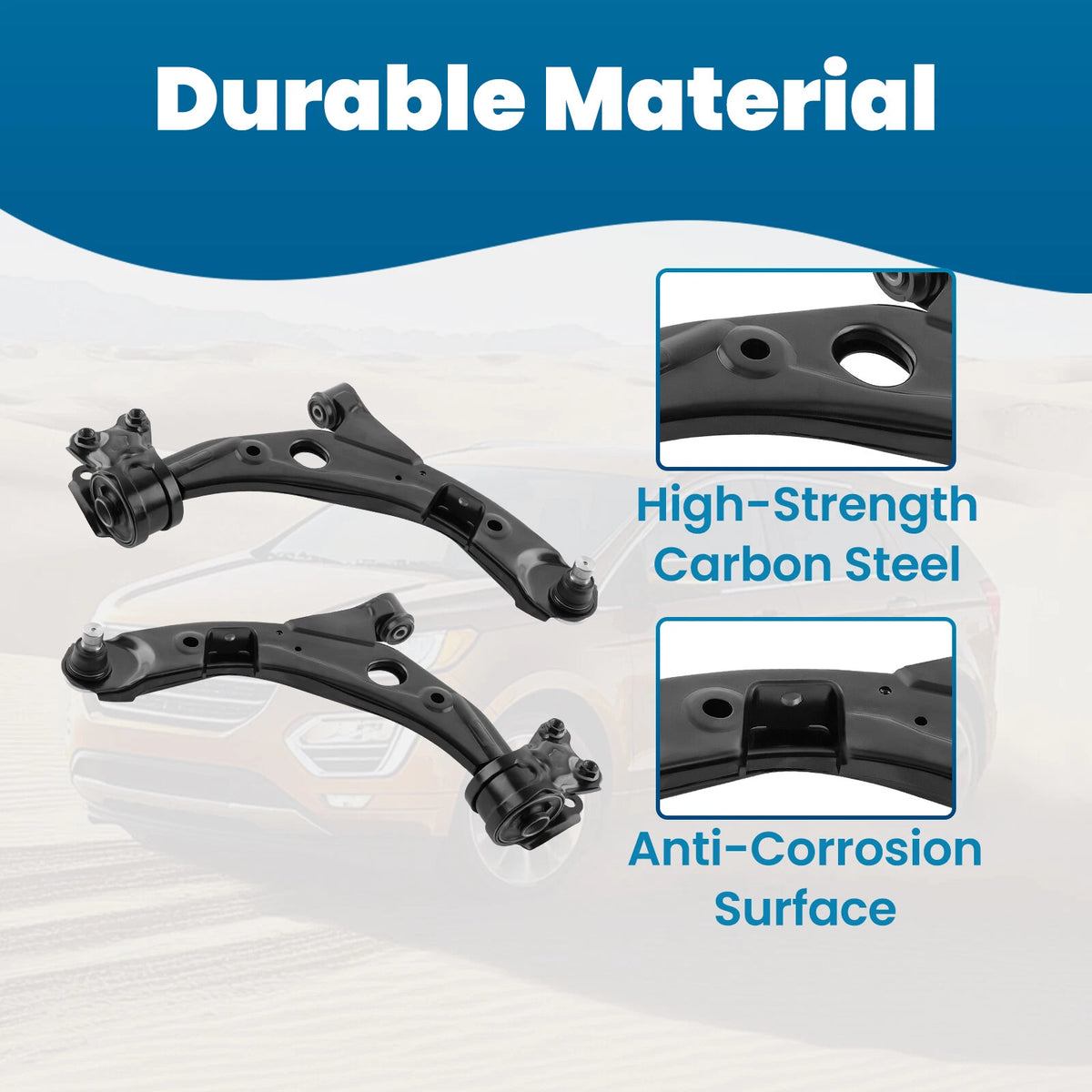 10x Front Lower Control Arms Tie Rods Kit for Ford Edge MKX (2007–2014)