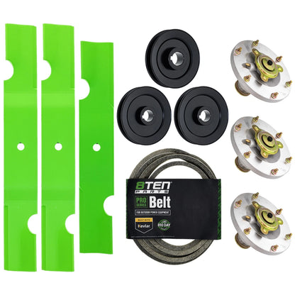 8TEN Blade Spindle Belt Kit for Grasshopper M248 (320239, 320234, 415870, 382084)