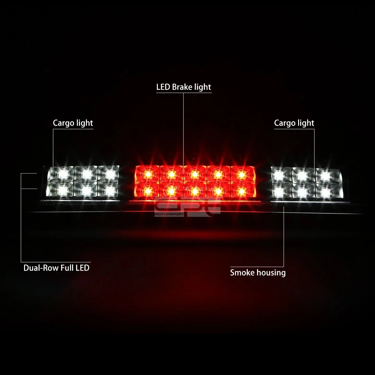 2X LED Third Brake Light for Ford F150 (2004–2008) - Tinted