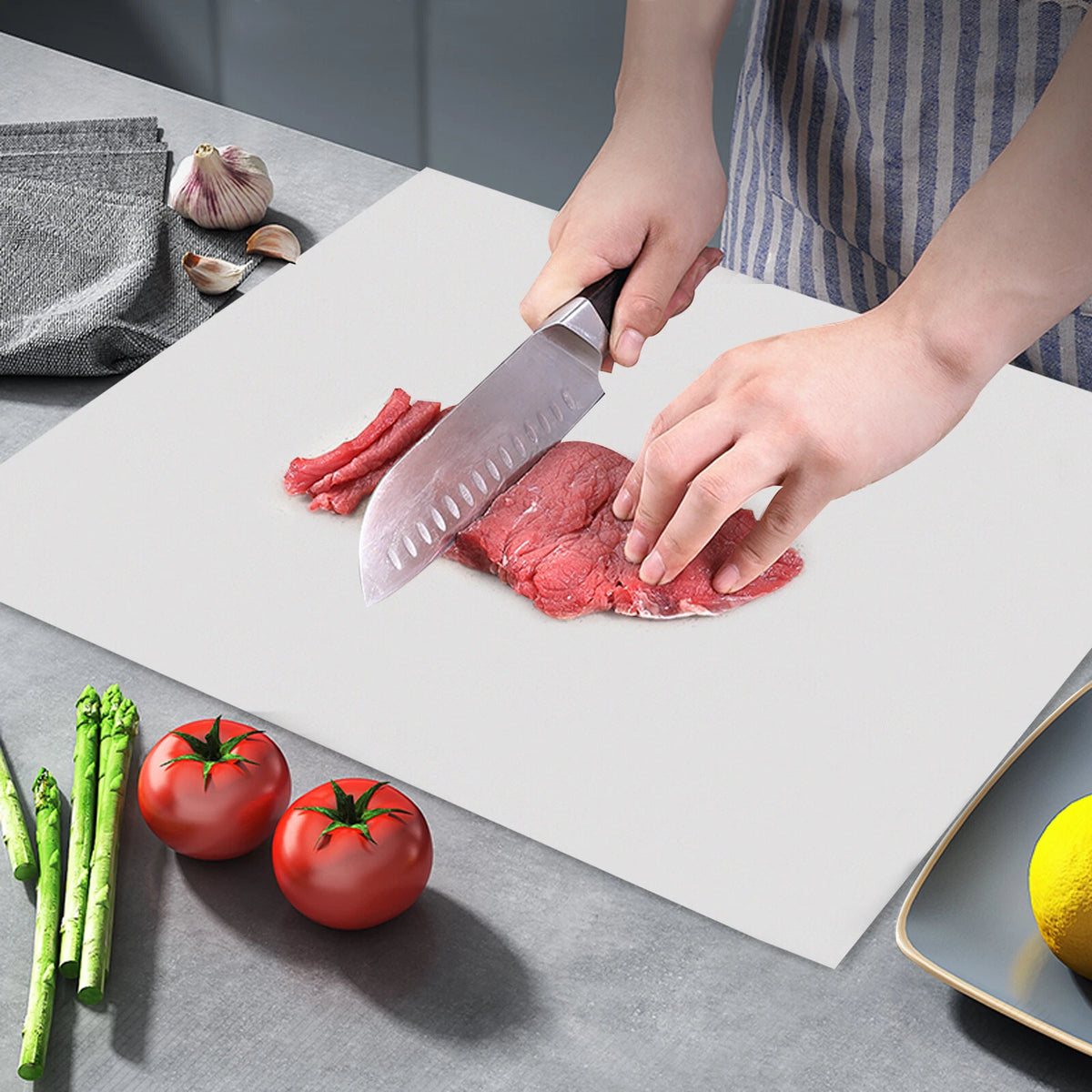 24''x16'' Stainless Steel Cutting Board for Kitchen (Rust Free)