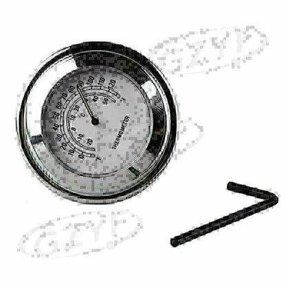 1PC Chrome Digital Thermometer Gauge for Universal Handlebar HT-15YF006