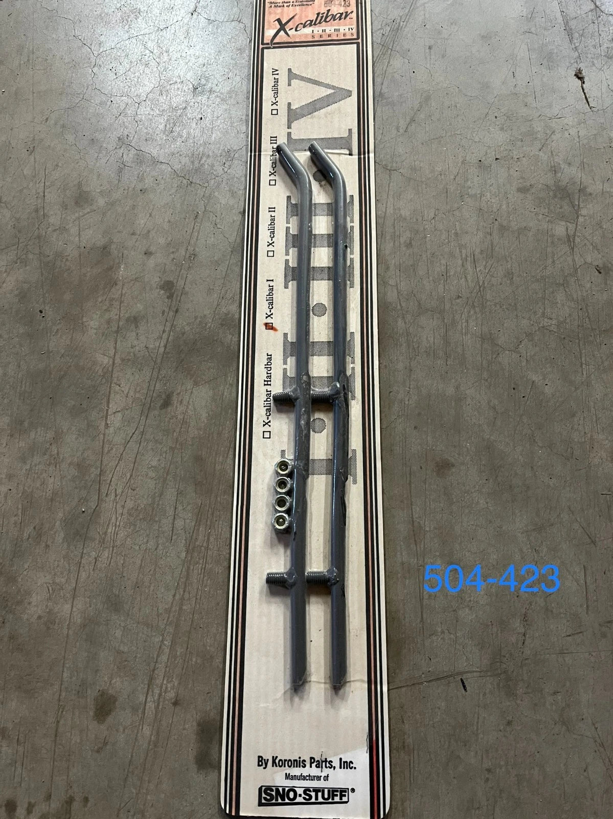 4" Carbides Wearbars for Ski-Doo Escapade, Safari, Voyager, Stratos (504-423)