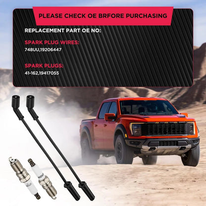 Spark Plug & Ignition Wire Set for Chevy Avalanche (2009–2014) - 8pcs