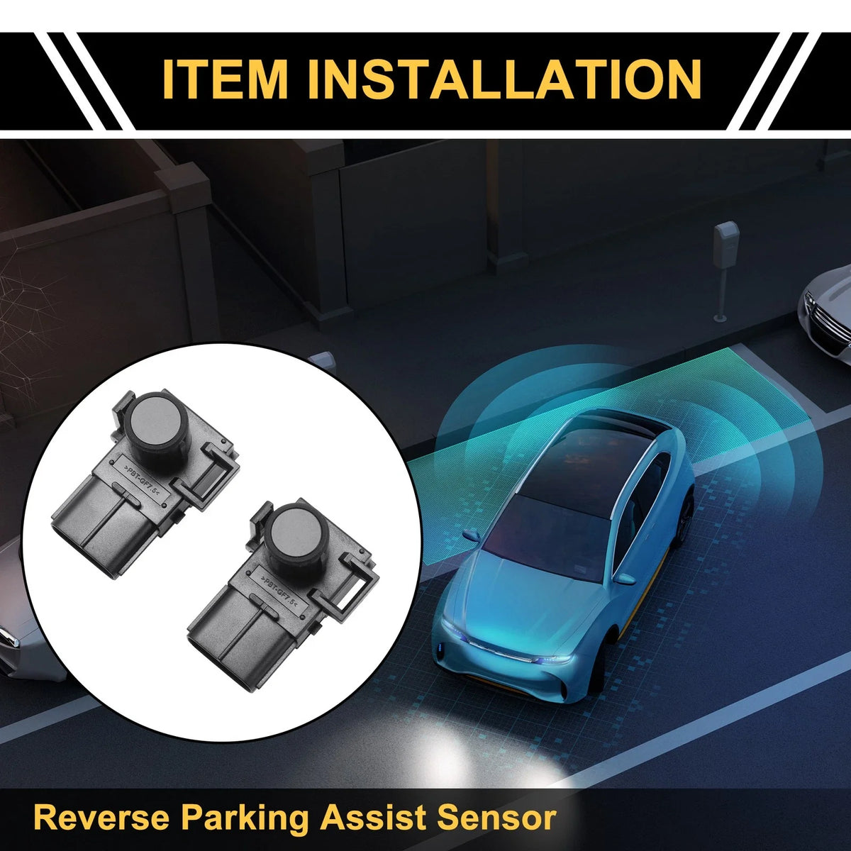 2X Bumper Reverse Backup Parking Sensor for Toyota Tundra (No. 8934133180C0)