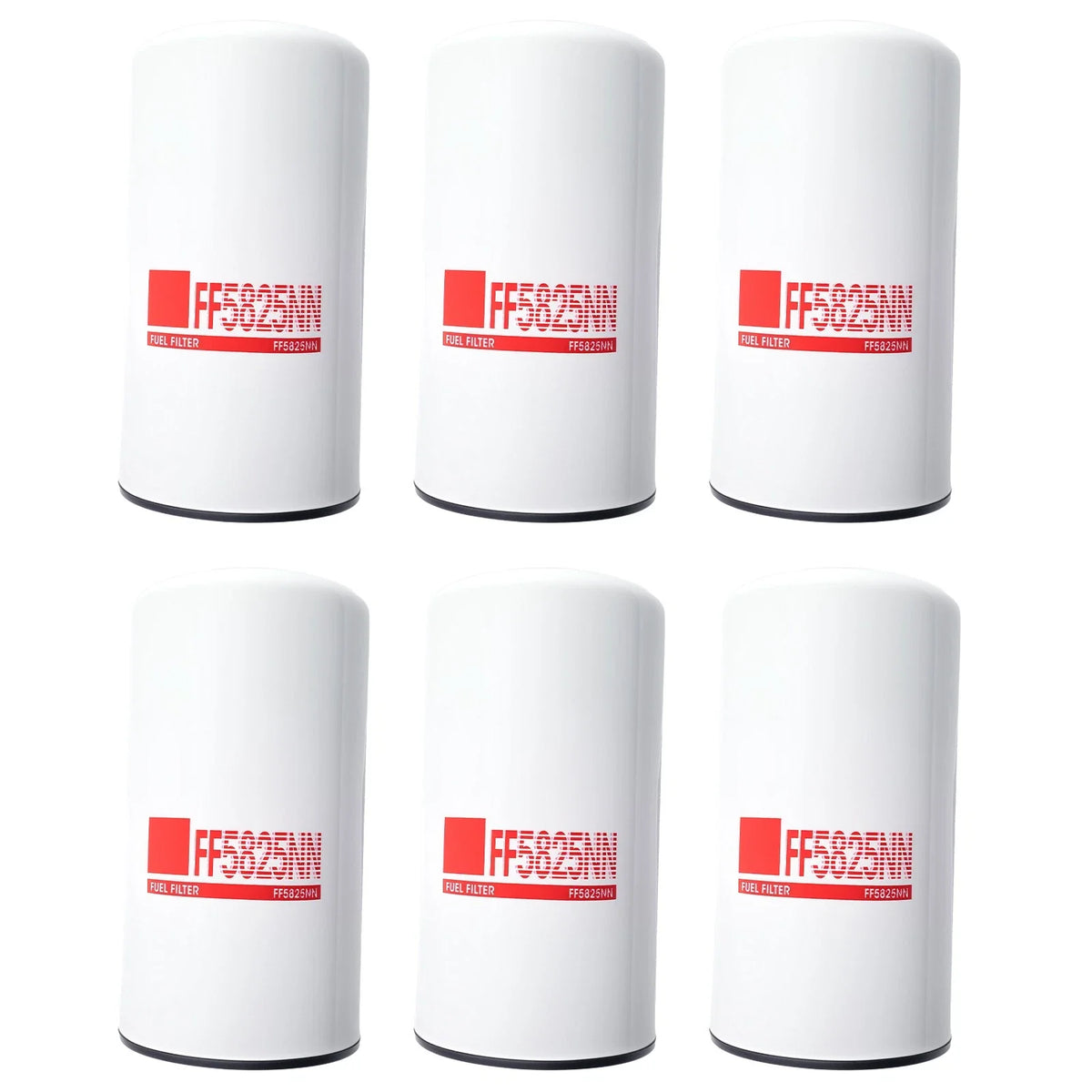 Fuel Filter for Kenworth Cummins ISX11.9 X15 (Pack of 6)