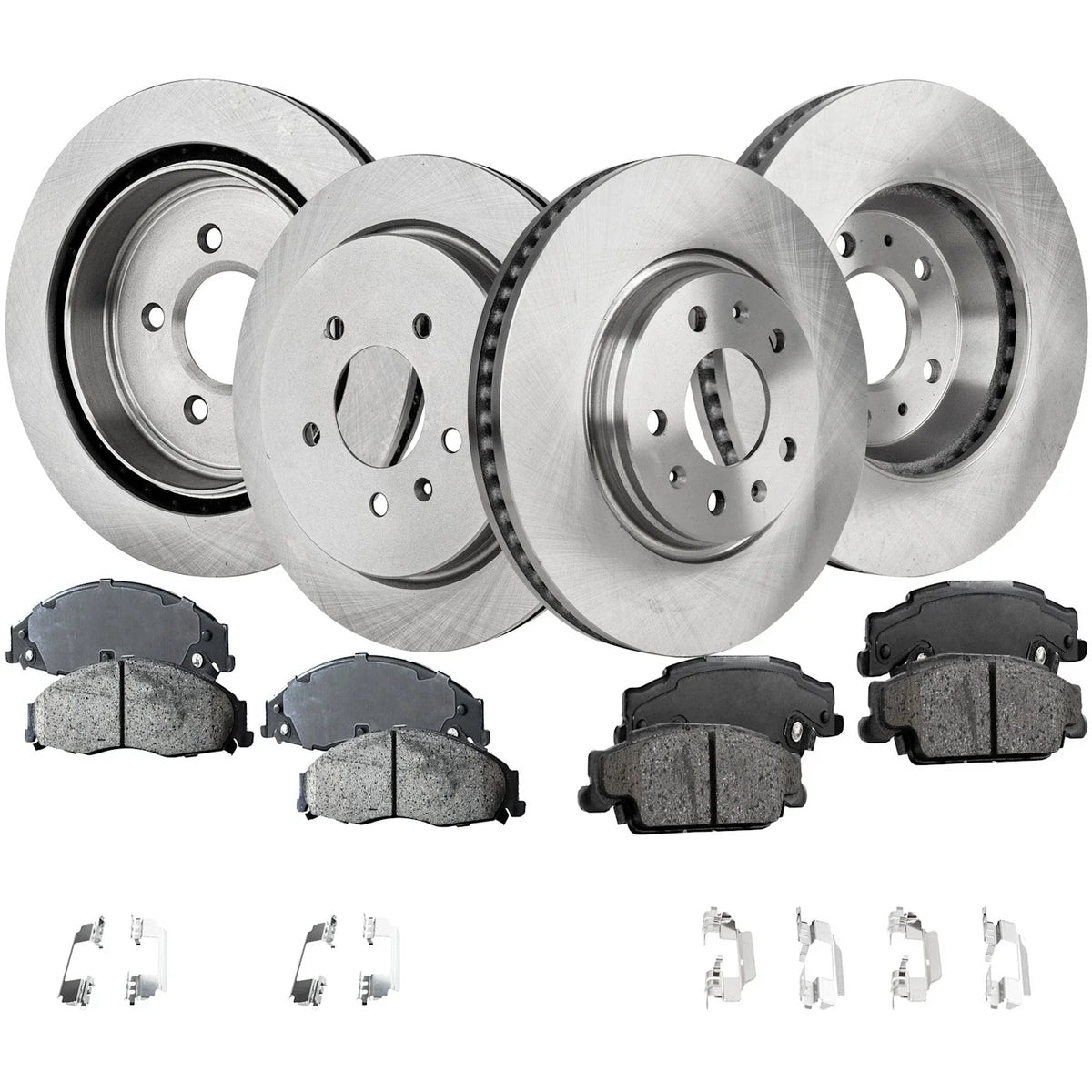 Set of 4 Brake Discs and Pads for Cadillac CTS (2003–2005)
