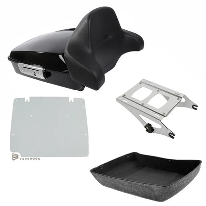 Chopped Trunk Backrest Mount Base Plate for Harley Touring Road Glide (2014–2023)