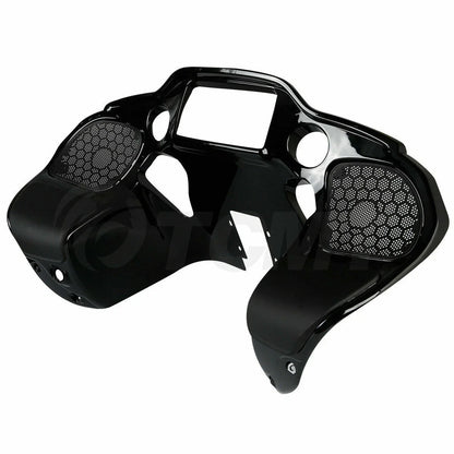 Inner Outer Fairing Speaker Covers for Harley Road Glide FLTRX (2015–2023) Vivid Black