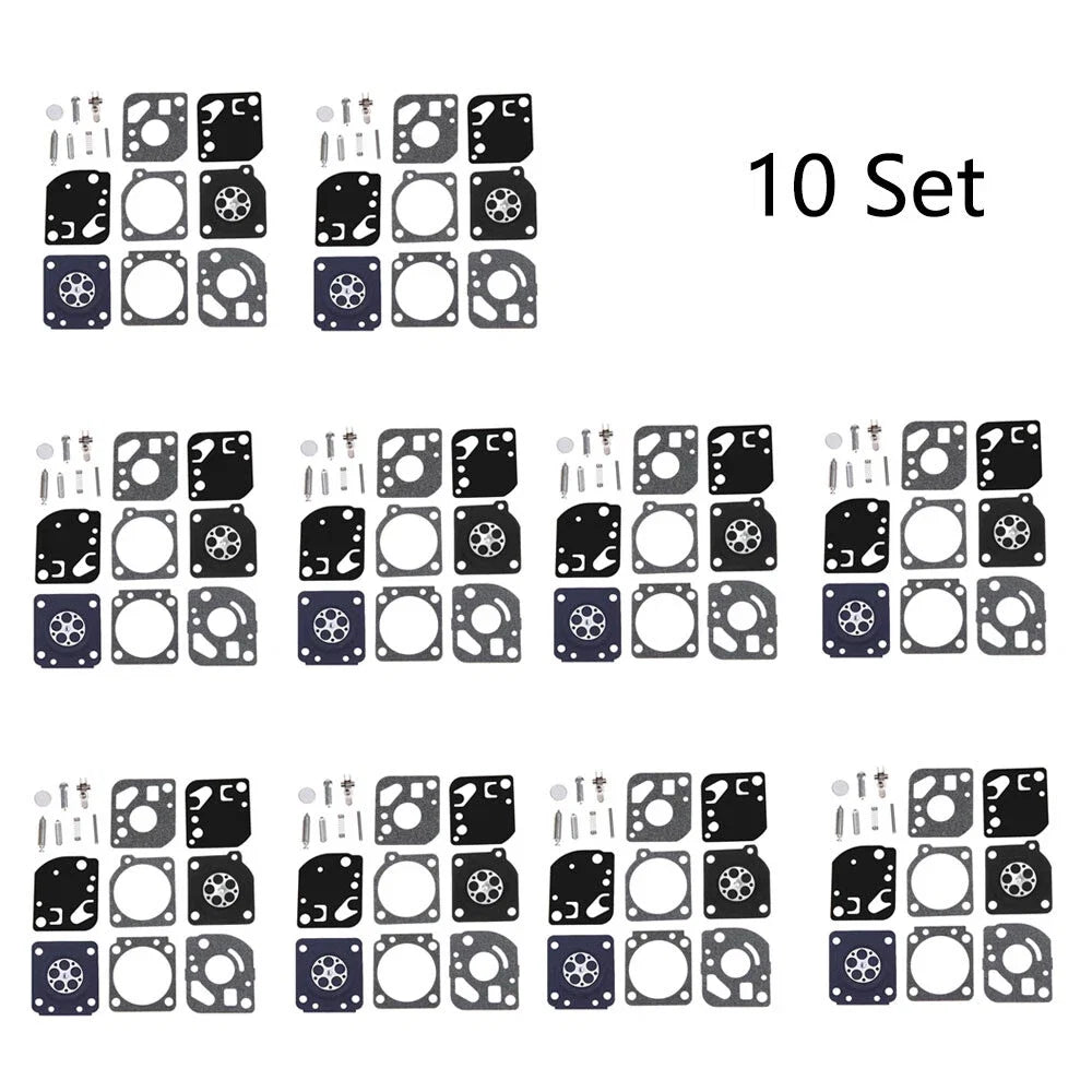 Set of 10 Carburetor Diaphragm Overhaul Kit for Zama RB-29 (N/A)