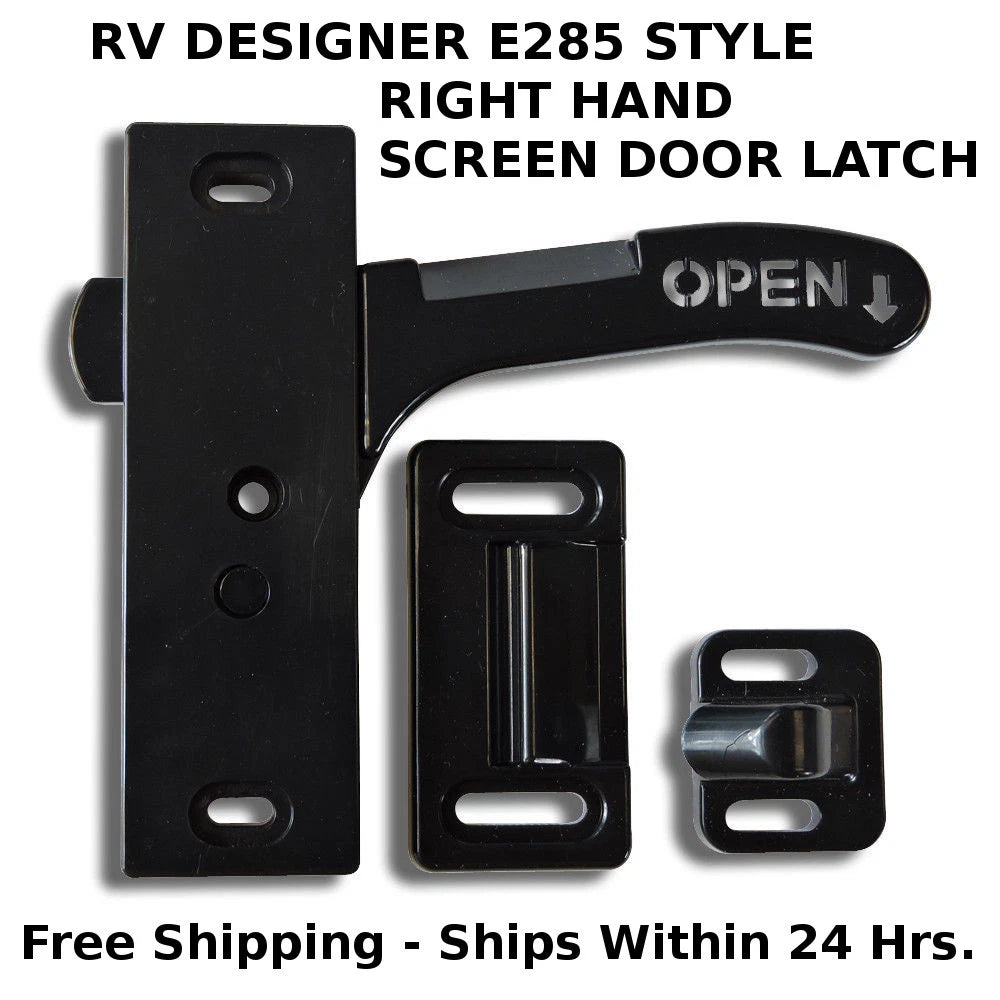 Set of 2 Right Hand Screen Door Handle Latch for RV Camper Trailer E285