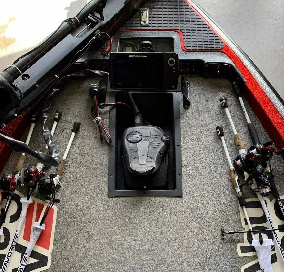 Recessed Easy Boat Trolling Motor Pan for