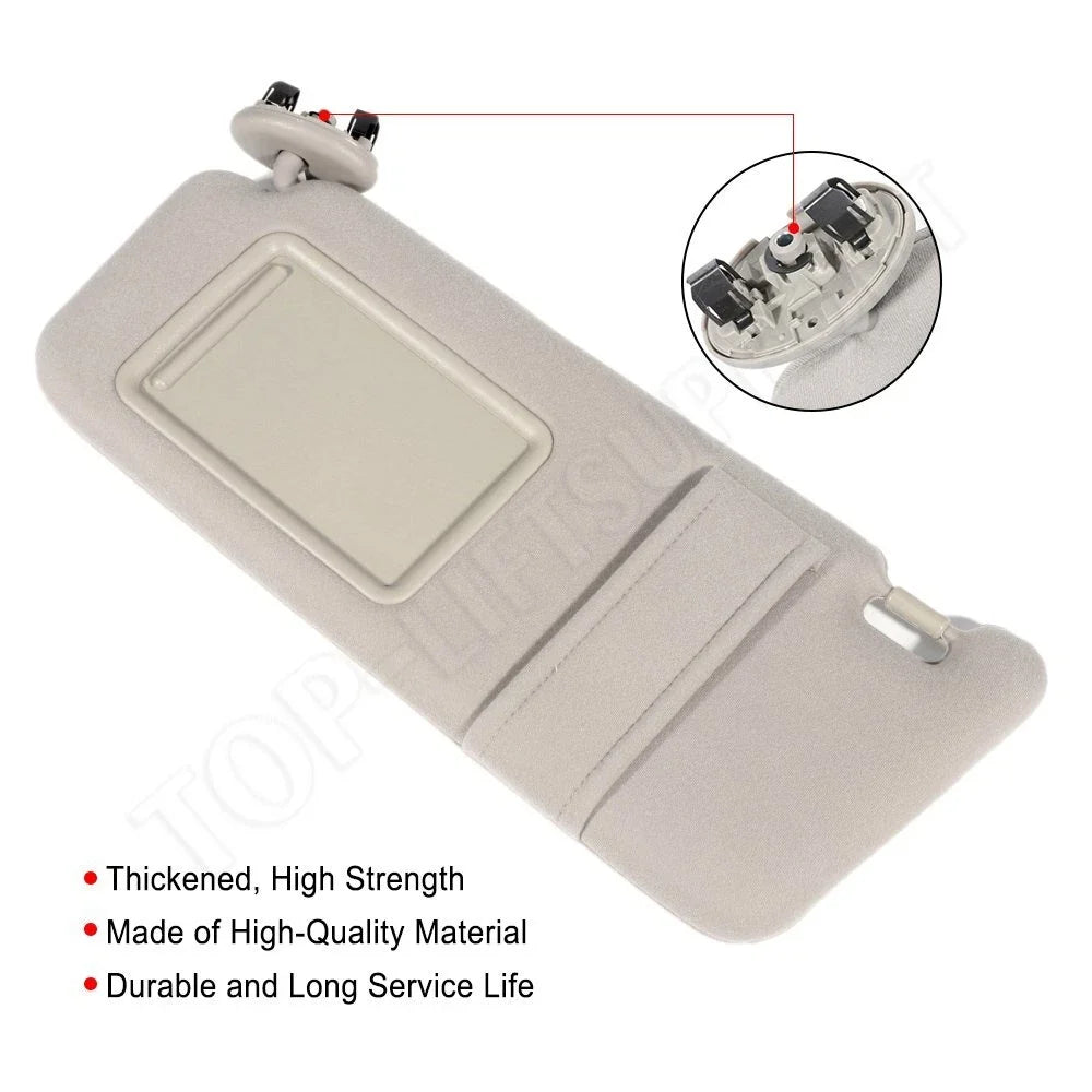 Left Sun Visor for Toyota Camry (2007–2011) Tan Beige