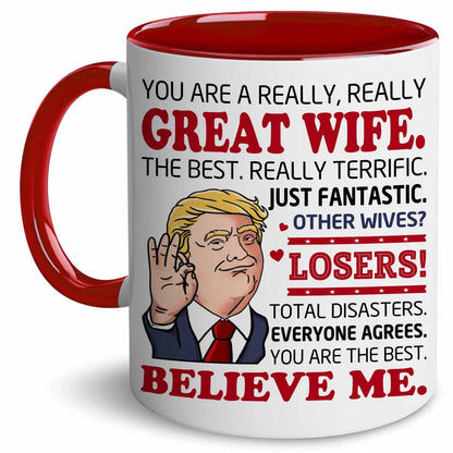 Set of 2 Best Ever Wife Mugs for Mother's Day Gift