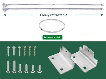 Roof Bracket Support Kit for Chimney Pipes (Universal Fit)