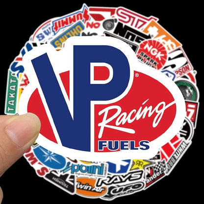 100Pcs Vinyl Sticker Pack for Car & Moto (Multicolor)