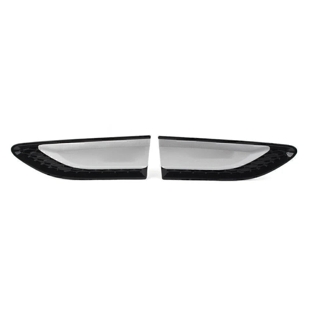 2X Fender Vent Grille Louver for Land Rover Discovery Sport (2015–2021) Silver