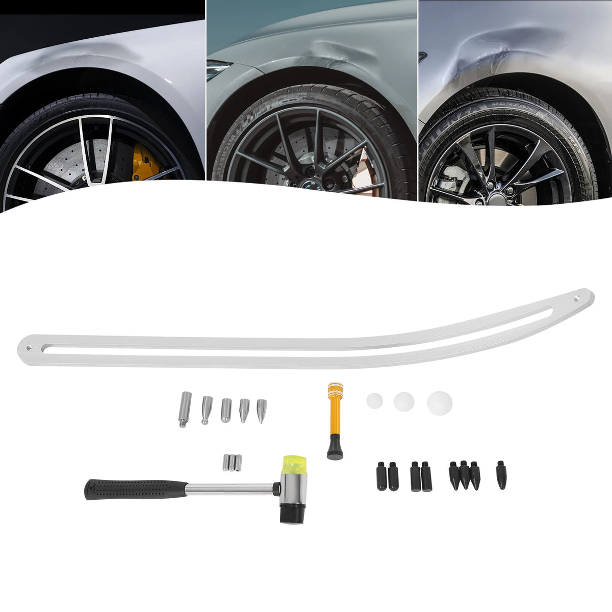 Car Dent Repair Tool Kit for Dent Removal and Fender Damage