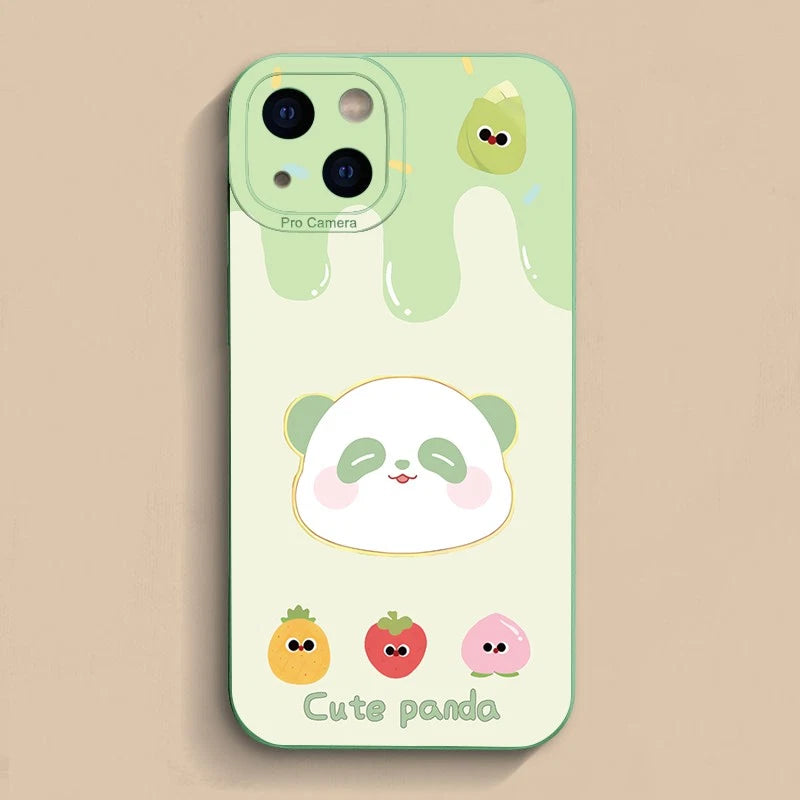 Shockproof Phone Case for iPhone 11-17 - Cute Panda Design