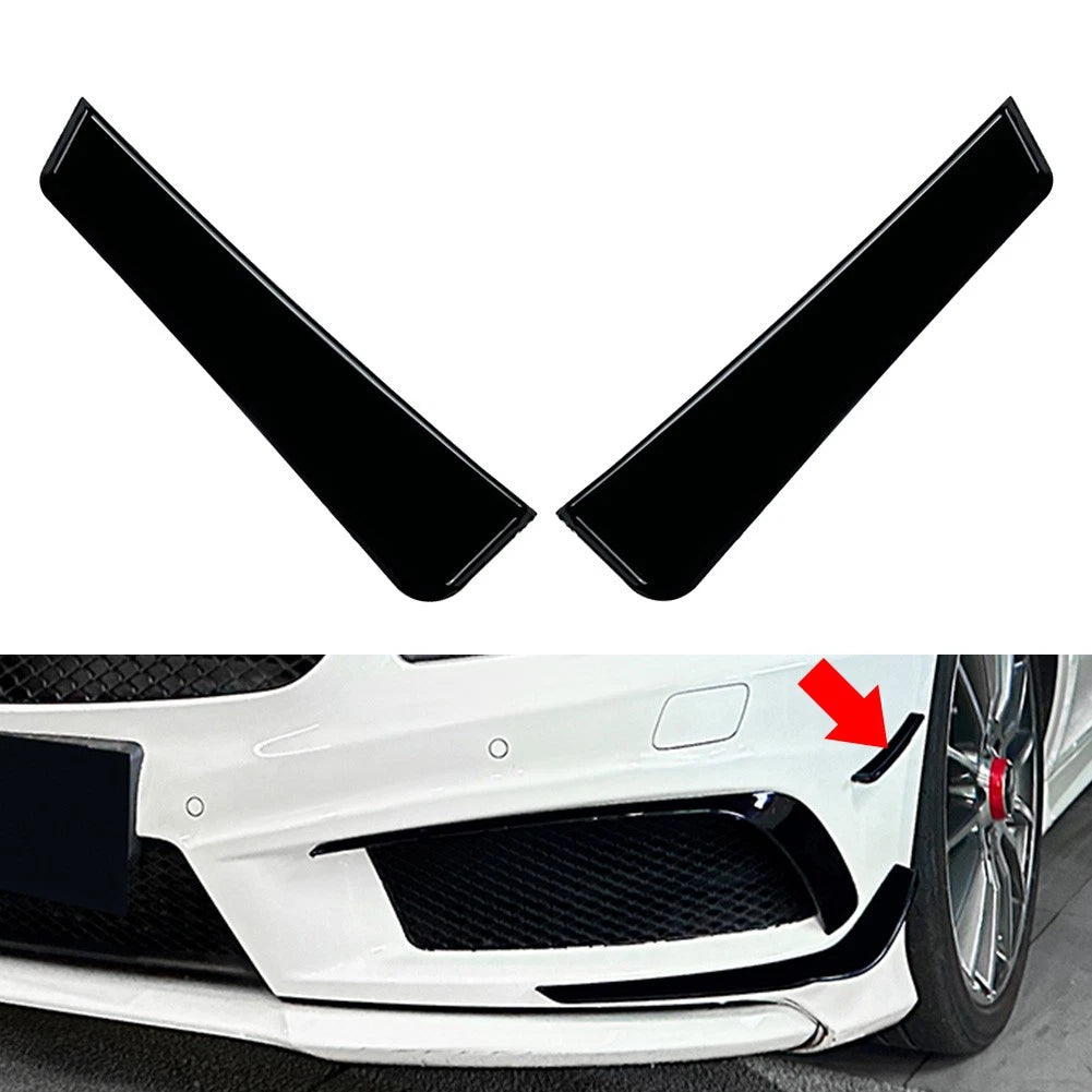 Front Bumper Fins Canards Lip Splitters for Benz A Class W176 (2013–2015)