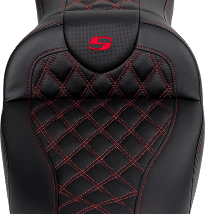 SADDLEMEN Roadsofa Seat with Backrest for FL (2008–2023) 808-07B-182B4