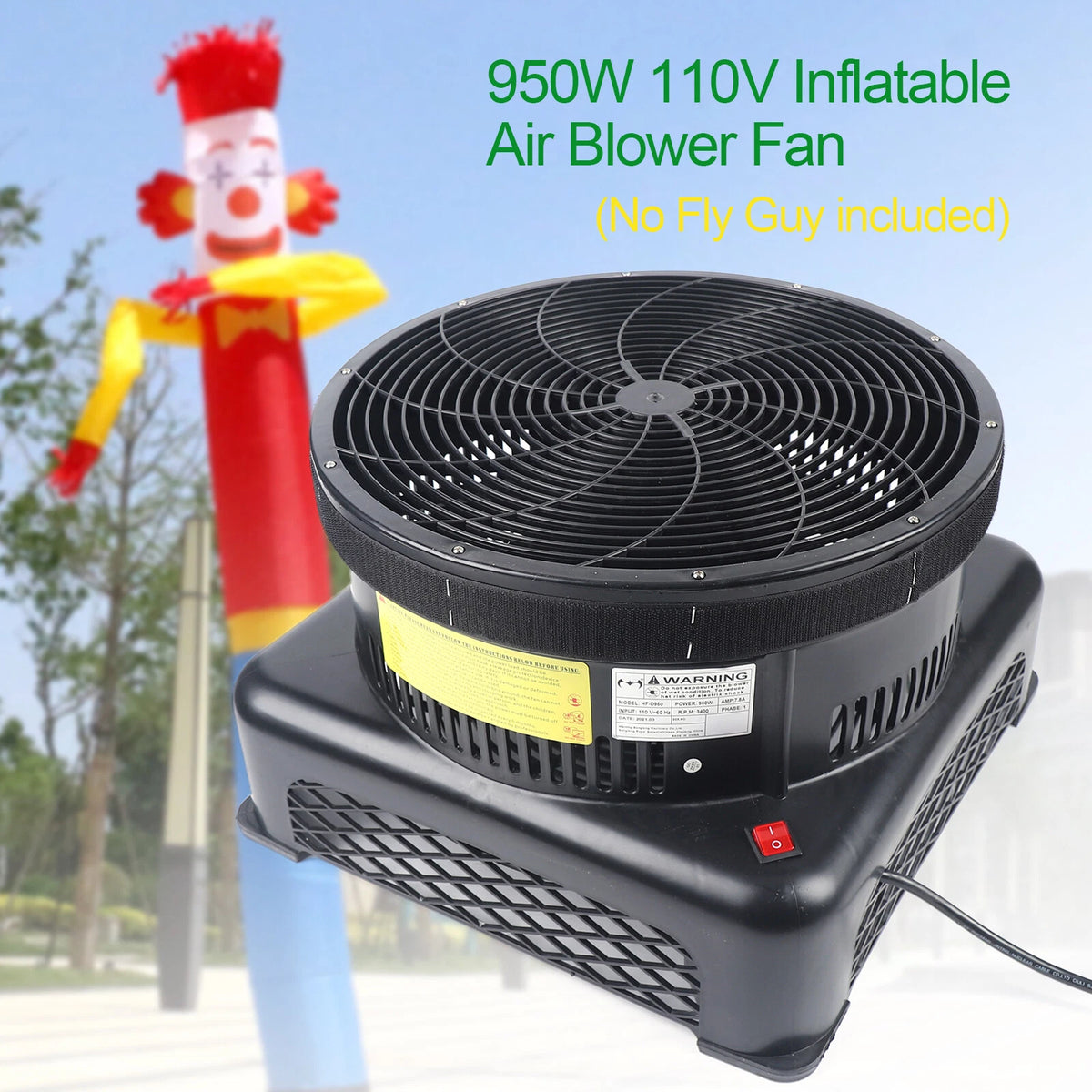 17.7" Air Blower Fan for Inflatable Tube Man (No Known Part Numbers)