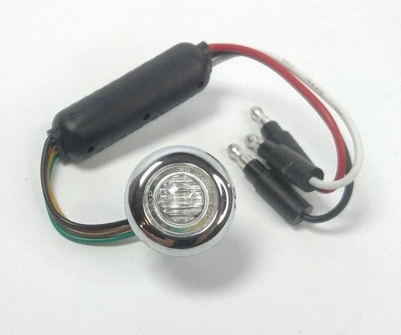 LED Dual Color Lights Amber Blue Marker Clearance w Clear Lens for Jeep (2007–2018)