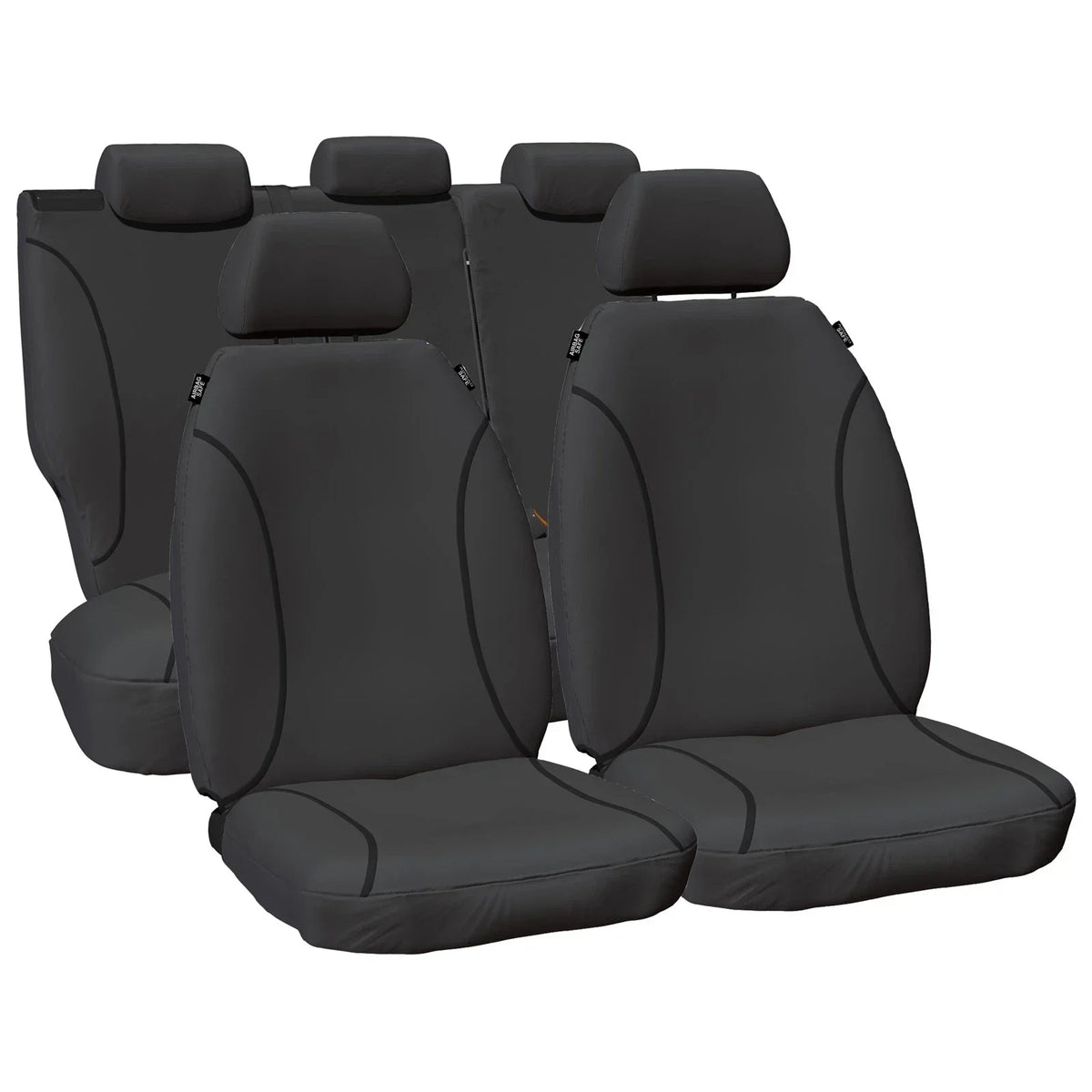 Front & Rear H/D Canvas Car Seat Covers Set for Toyota Hilux KUN16 KUN26 2005~15