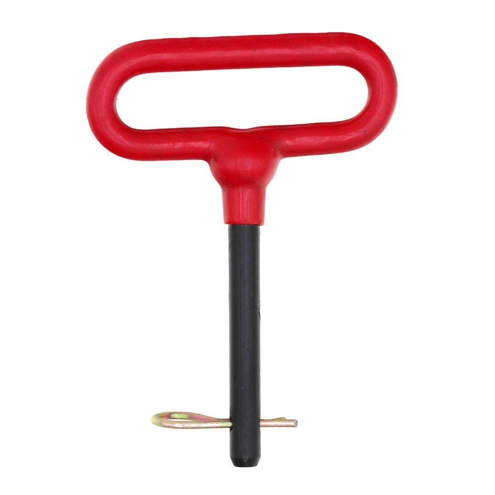 Red Handle Hitch Pin with Grip Clip for Universal Fit (No Specific Years)