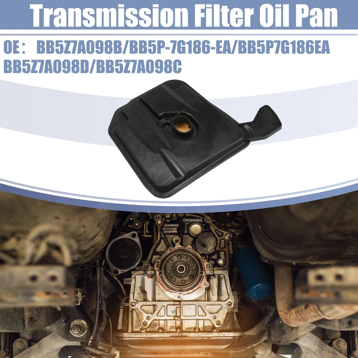 Transmission Filter Oil Pan Gasket for Ford Edge (2015–2023) No.BB5Z7A098B/BB5P-7G186-EA