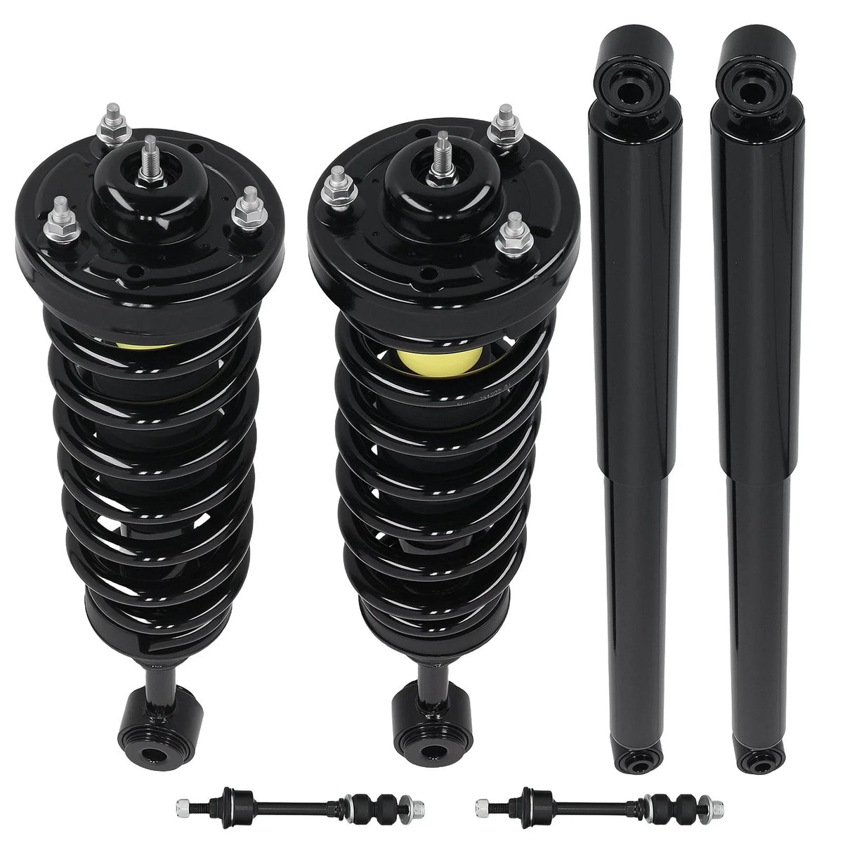 Set of 2 Rear Front Struts w/Sway Bar End Links for Ford F-150 (2005–2008) 4WD
