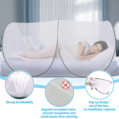 Extra Large Pop Up Mosquito Net 78"x41"x31" for Outdoor Use