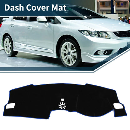 Dashboard Cover Mat for Honda Civic FL5 (2022–2024) Black Blue