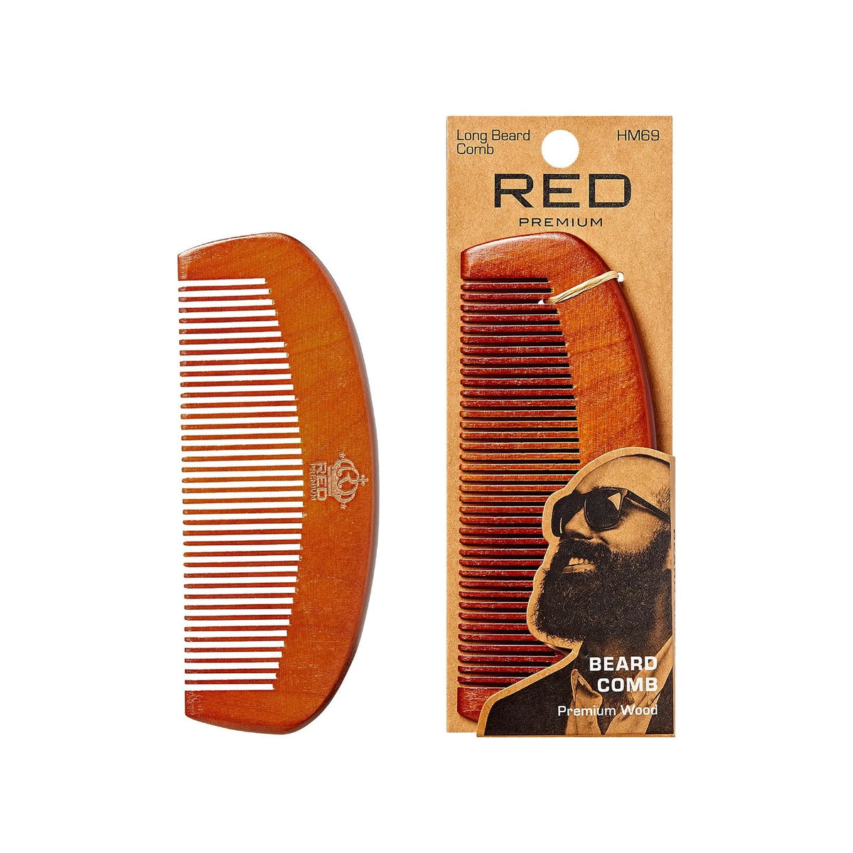 Men's Long Beard Comb for Premium Grooming